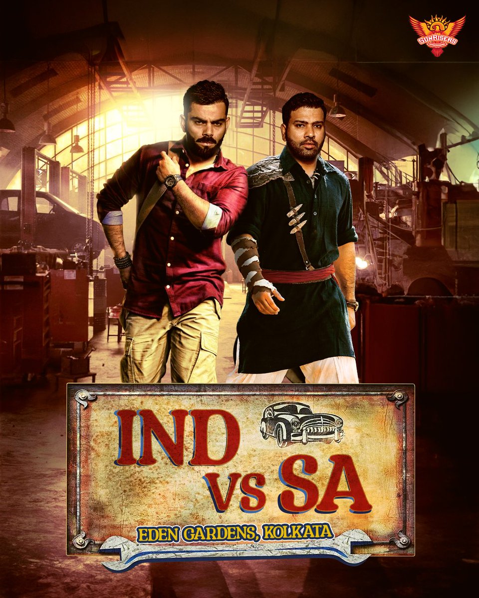 SunRisers's tweet photo. Welcome to #INDvSA. Ichhata table toppers' 🔝 cricket aadabadunu 🔥 https://t.co/vxqzbitKZm