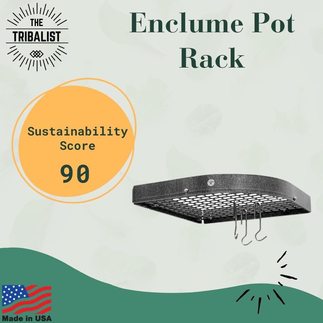 TheTribalistnow's tweet image. Choose Enclume Pot Rack instead of EVERIE Bakeware Organizer Pot Lid Holder. This is made close to target market right here in the USA, reducing its carbon footprint. This pot rack can hold hundreds of kitchen essentials.
#SustainableLiving #HeirloomQuality #ChooseWisely #steel