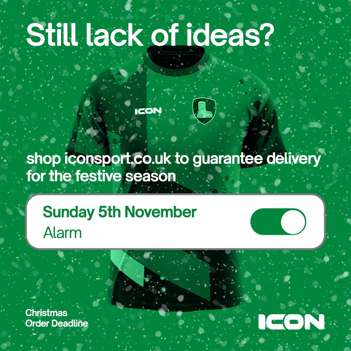 Still out of ideas for Christmas presents❓ LESS THAN 48 HOURS until our Christmas Order Deadline! Order your #teamwear now to be fully ready for the upcoming occasion. ❓Got a question? DM us or email: sales@iconsports.co.uk #iconsports #iconsportsuk #strengthinunity