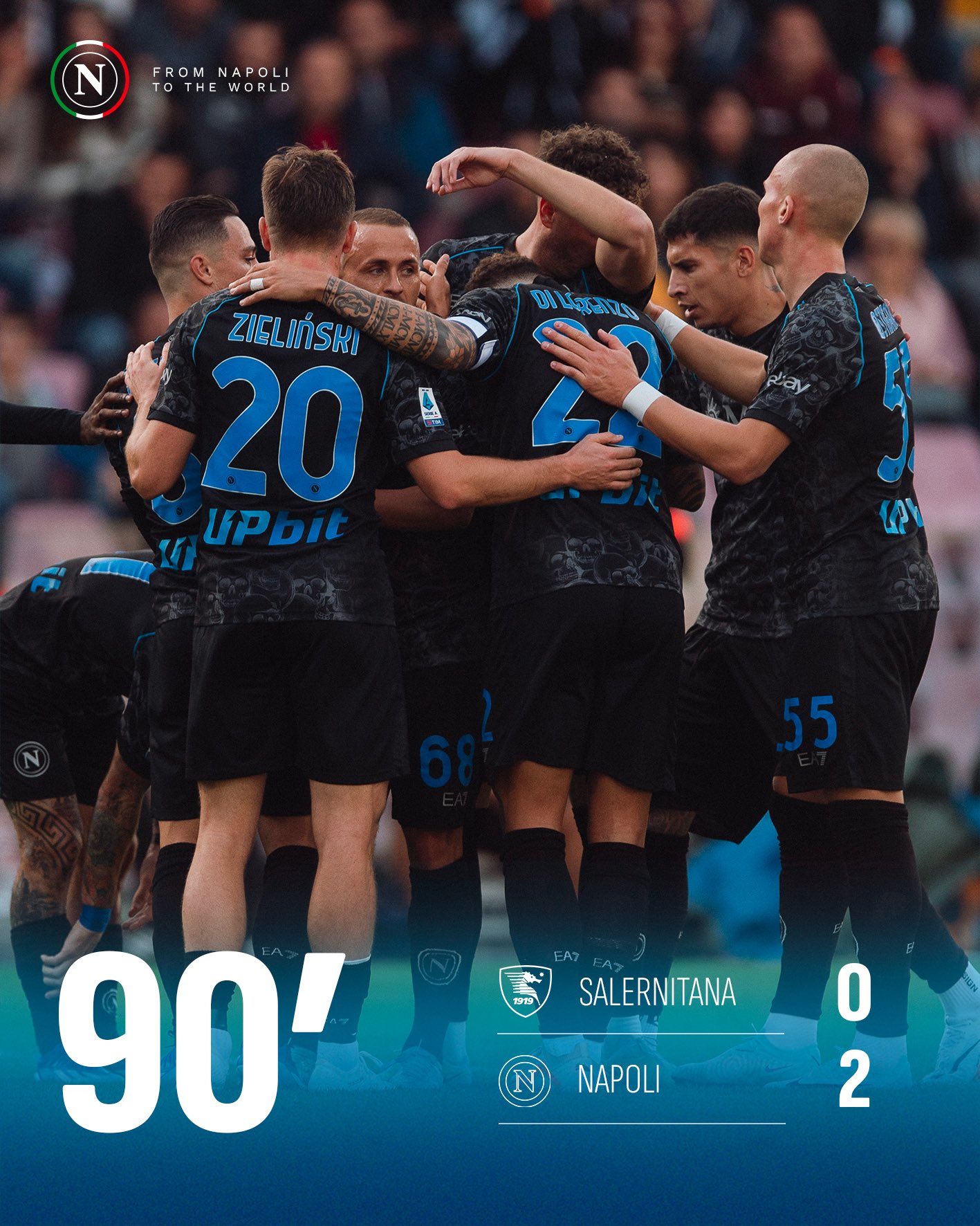 Official SSC Napoli on X: ⏹️ Full time: #RomaNapoli 2-0 💙  #ForzaNapoliSempre  / X