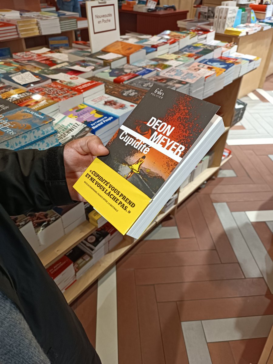 Andre (@agloxton) on Twitter photo Wow, browsing a book store in Paris in the #rain, it was great to see our #SouthAfrican champion author, <a href="/MeyerDeon/">Deon Meyer</a> book amongst the best sellers!
#author Wow, browsing a book store in Paris in the #rain, it was great to see our #SouthAfrican champion author, <a href="/MeyerDeon/">Deon Meyer</a> book amongst the best sellers!
#author