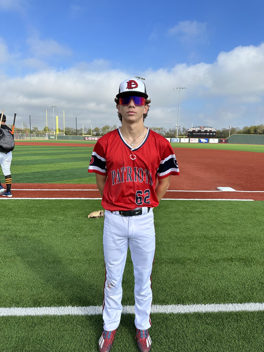 FiveToolTexas's tweet photo. F: @DallasPatriots 17U 14, Texas Generals Shelton 7
PoG: @twiley_22 2-2, 3B, 2B, 3 RBI, 3R, 2 BB https://t.co/UMLfQ9x8Ya