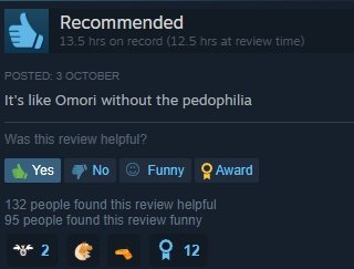 OddSteamReviews's tweet photo. Undertale https://t.co/3SsHwo7Wud