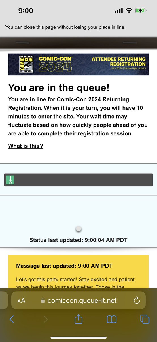 moviefreakgirl's tweet photo. And with that, we got a walking man! Move faster little dude! #SDCC #SDCC2024 #SDCCPreReg https://t.co/oXaXEWgAbH