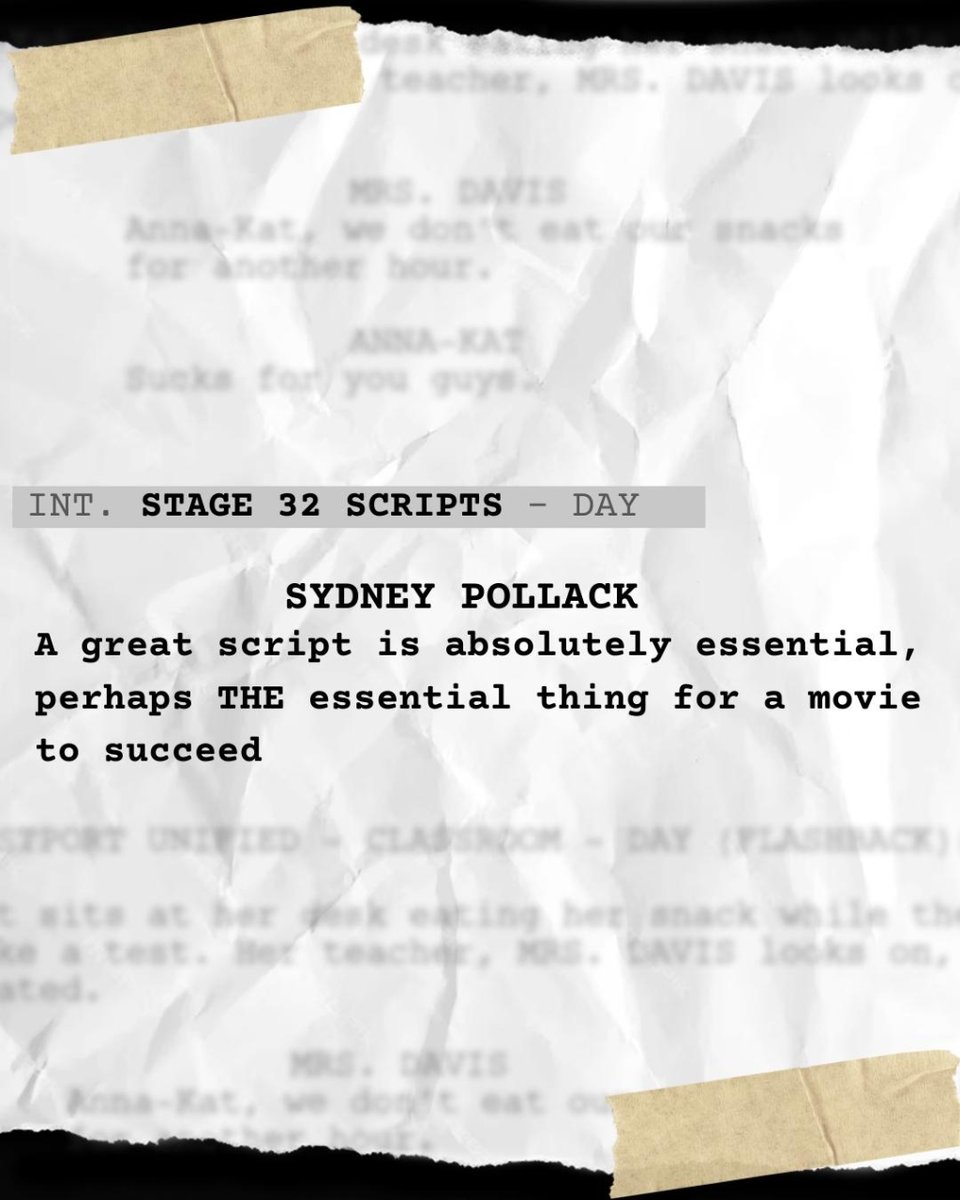 Stage32Scripts's tweet image. Do you agree? Let&apos;s talk about it 👇

#scriptdevelopment #screenwriters #screenwriting #screenwritersofinstagram #script
