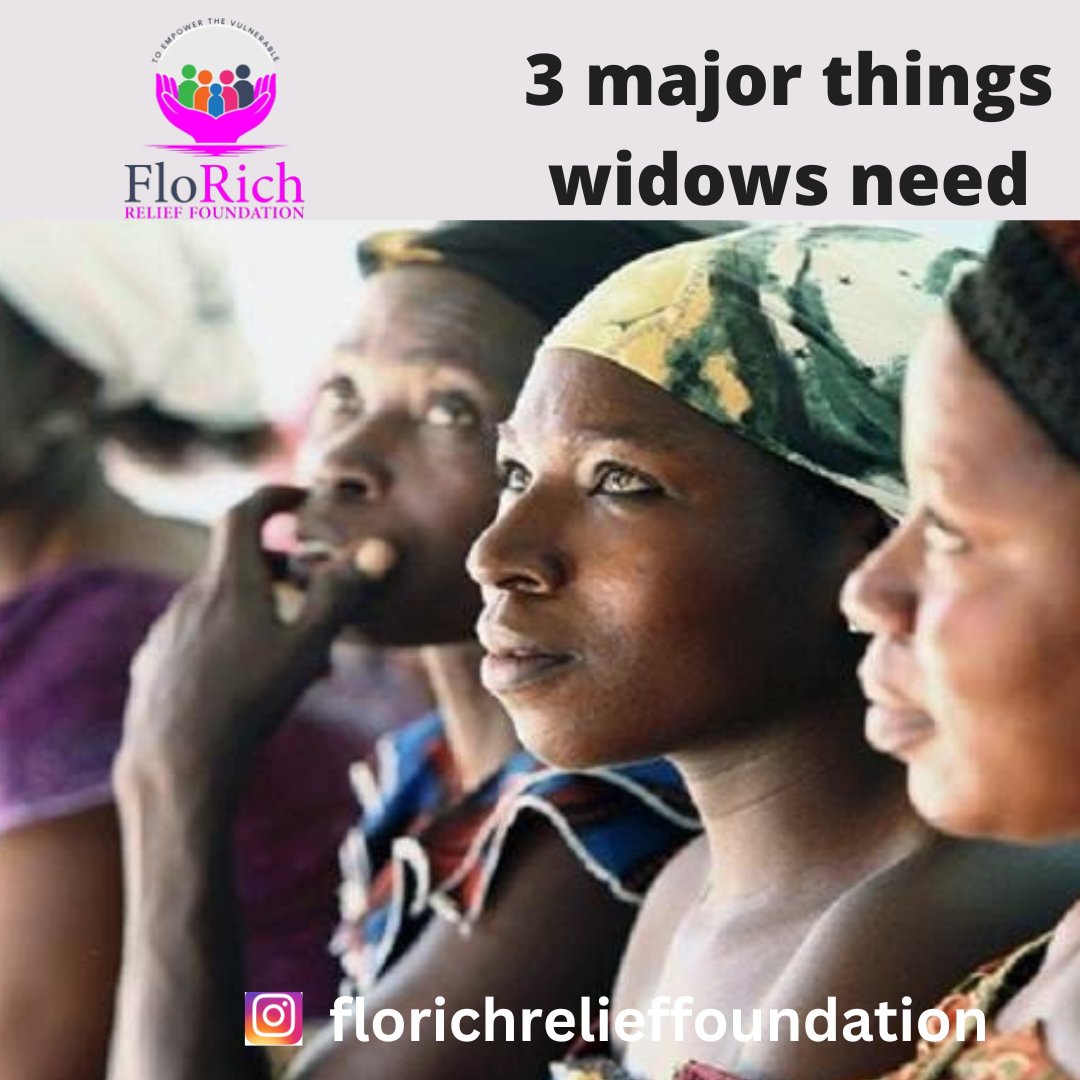 florichrelief's tweet photo. 3 Major Things Widows Need

**Respect Their Grief Journey1qq

** Give Them Much-Needed Support. 

** Extending kindness and thoughtfulness 

For all ways to support our projects, 
Kindly reach out to us through our Email:- info@florichrelieffoindation.org https://t.co/Nyfs26bwms
