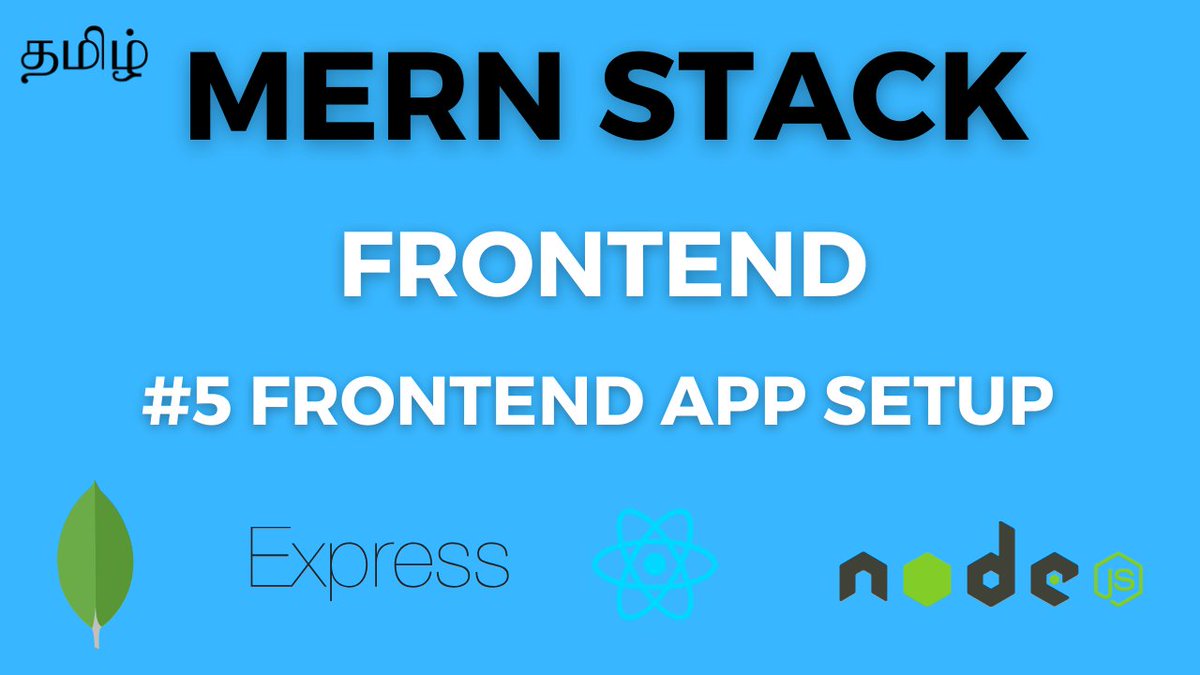 WebConceptTamil's tweet image. MERN Stack in Tamil - #5 React Frontend app setup youtu.be/deQfd9JVvfw?si… via @YouTube