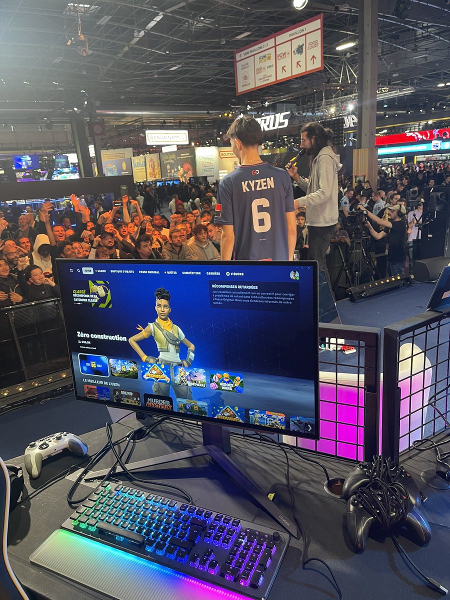 gameone's tweet photo. .@KyzenFN est là ! 🔥

Qui est chaud pour l’affronter sur Fortnite ?? #PGW #Fortnite https://t.co/xZJscd45W2