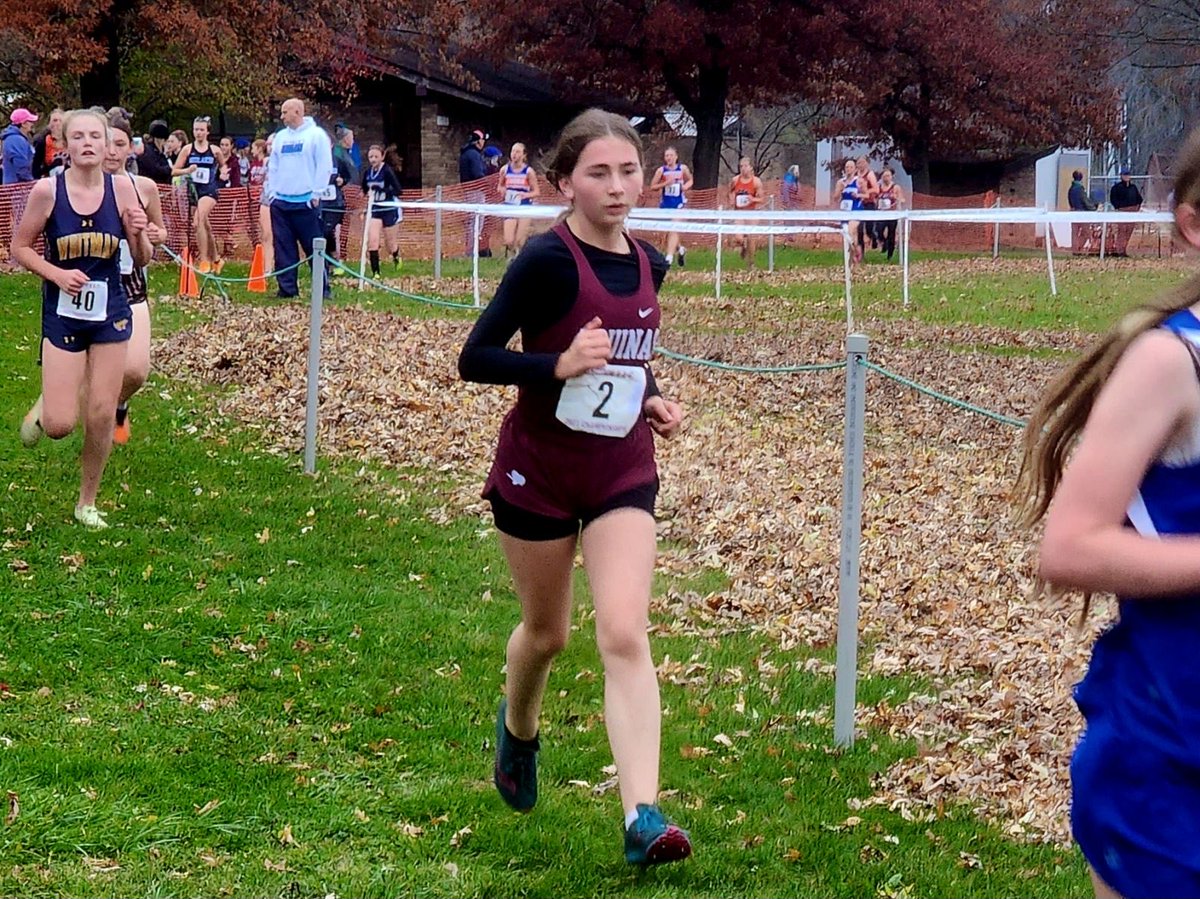 Aquinas_XC's tweet photo. Running PR’s at the Section V Championship is the best way to finish your season! Great job AQ  XC! https://t.co/QVuRCAXzoK