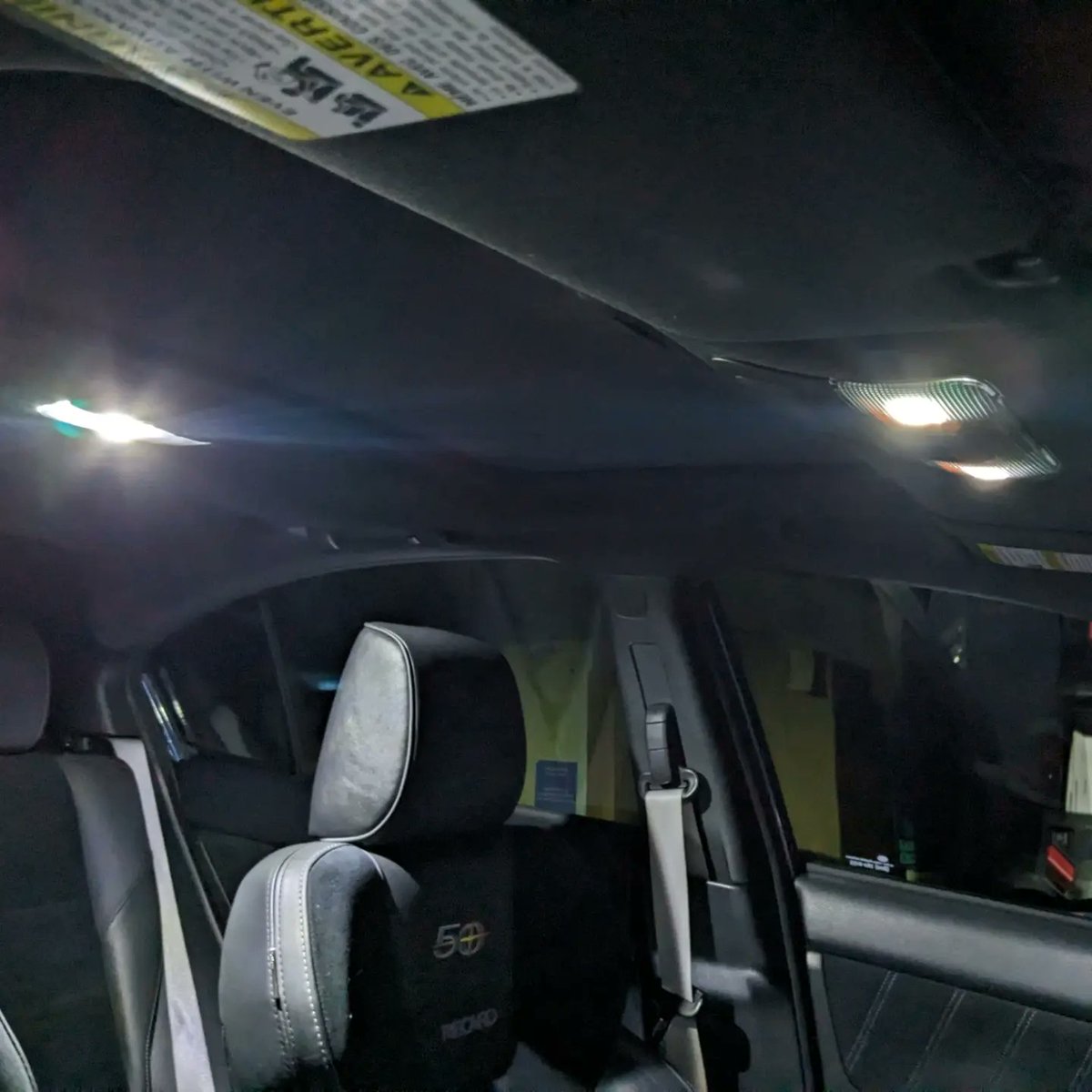 tasv02's tweet photo. Comparison of 2018 STI interior lights: OEM VS Diode Dynamics LED. All cool white LEDs on the last 2 pictures. Made in the USA and 3 years warranty.
#subaru #subarusti #subaruvab #vabsti #ledlights #ledlighting #diodedynamics https://t.co/NaV0vV6ToH