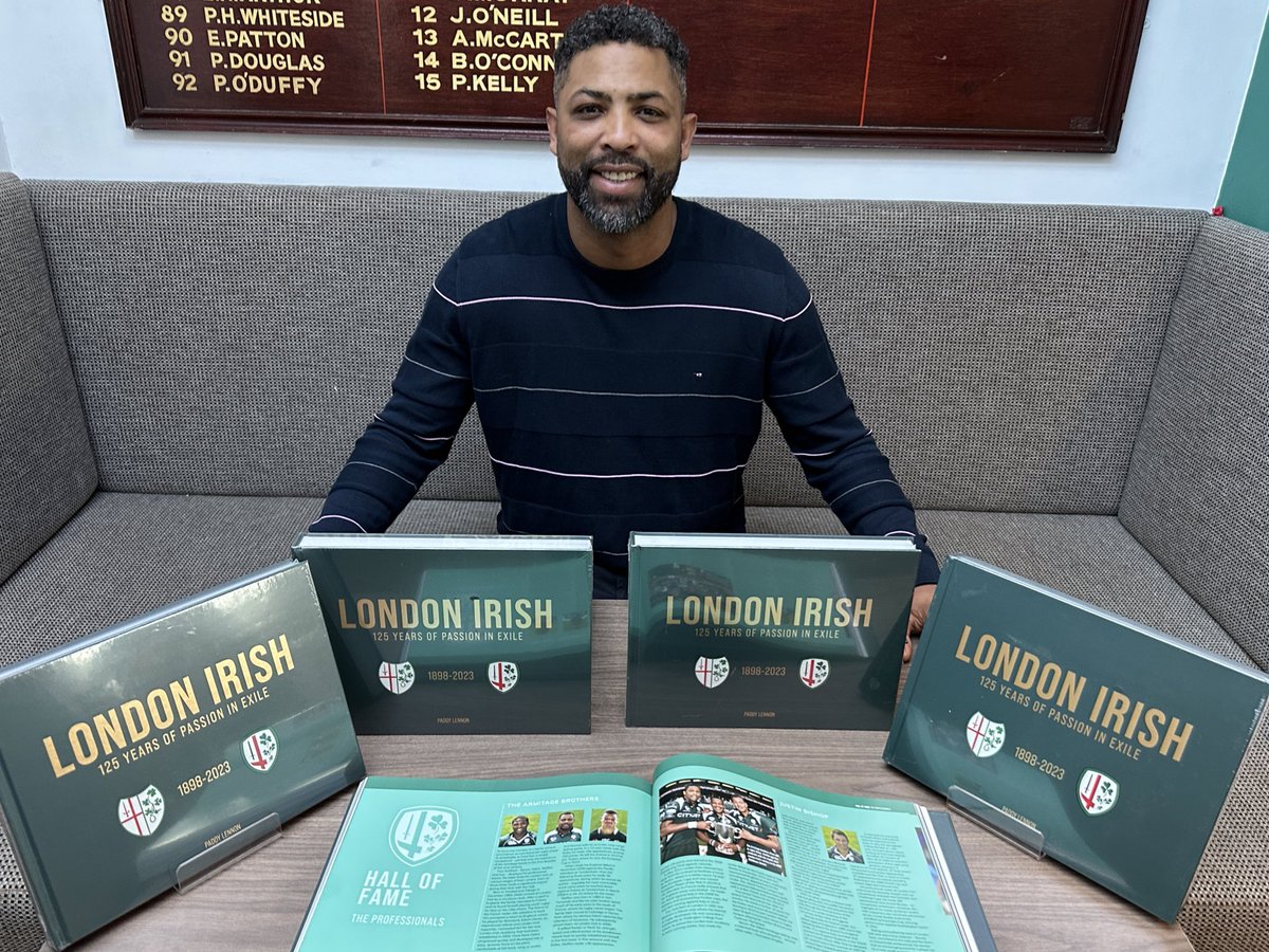 LondonIrishBook's tweet image. Happy to attend the @liarfc_rugby game against Jersey @HazelwoodCentre today. And a pleasure to present @delonarmitage with his copy.
LondonIrishBook.com #exilenation