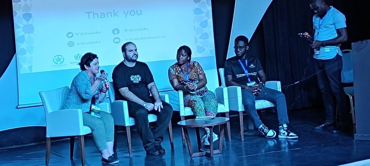 <a href="/havingaflood/">Isla Haddow-Flood</a> pulled on stage at <a href="/WikiIndaba/">Wiki Indaba 2025</a> with <a href="/Anthere/">Florence Devouard</a> in audience to deep dive into the ins and outs of activating #africaknowledgeinitiative - <a href="/wikiafrica/">Wiki In Africa</a>’s #africanenvironmentwikifocus was 1 of 3 held over 2022/3. Complex project! Much still undiscussed. Pic <a href="/OFWAFRICA/">Open Foundation West Africa</a>