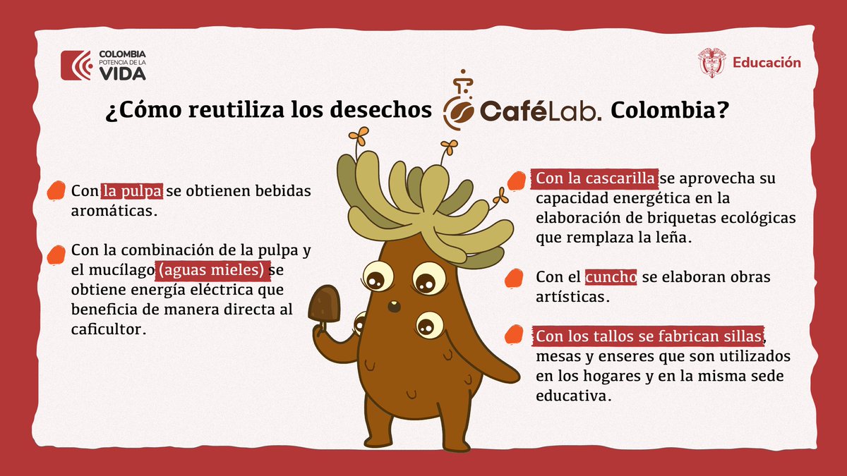 Los estudiantes y docentes de la Institución Educativa Montessori de Pitalito-Huila aprovechan los subproductos del café ☕️, cuidan el medio ambiente y generan soluciones a través de emprendimientos.  

Aquí te contamos cómo lo hace 👇🏽 
#StrongSchools #EducaciónAmbiental
