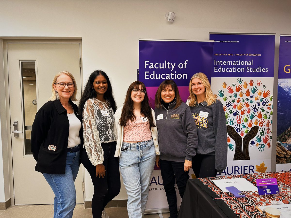 Come find us at the #Laurier fall open house! Learn why our International Studies and Bachelor of Education programs are the right pathway for you! @mariacanwill @aebeek @drstevesider 💜💛🤍