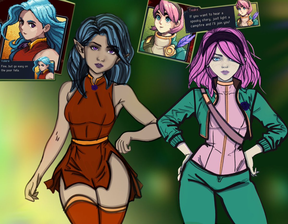 I thought drawing this little tribute piece would satisfy my craving to keep playing #SeaOfStars but I think it may have just made me more obsessed. 😭🤩