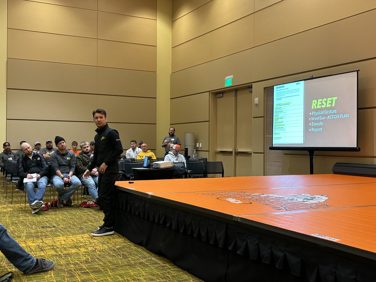 Two morning sessions today I got to experience: “Growing Girls Wrestling” and “ Wrestling Mindset” @jeffhs_ad <a href="/GeneZannetti/">Gene Zannetti</a> <a href="/WrestlingMindse/">Wrestling Mindset</a> <a href="/WI_WR_Coaches/">Wisconsin Wrestling Association</a>