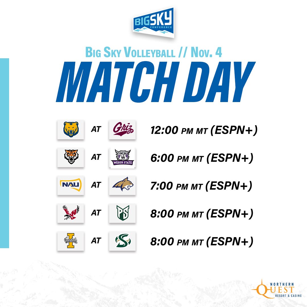 BigSkyVB's tweet image. A big day of #BigSkyVB action ahead 

#ExperienceElevated