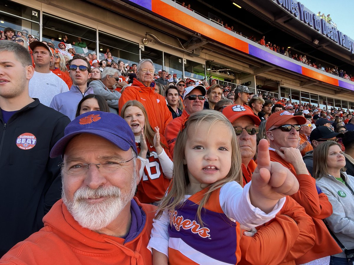 Who is still number 1 in our hearts? Just ask Callie! Go Tigers! #bestingame #clemson