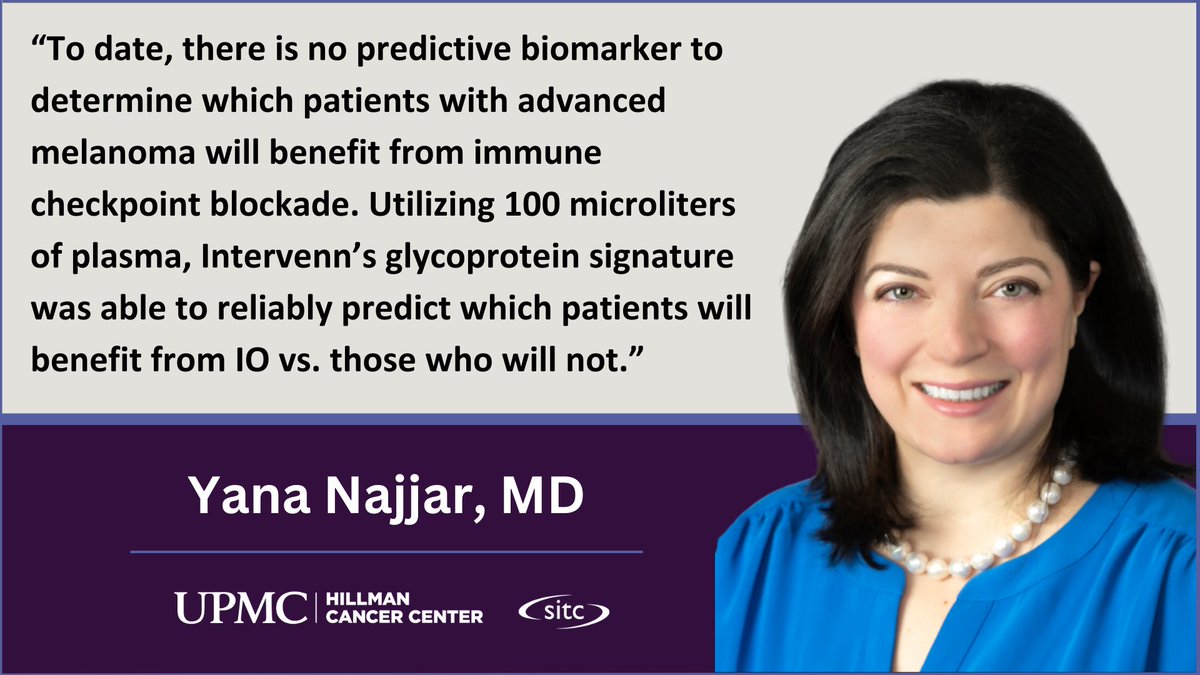 UPMC Hillman Cancer Center (@upmchillmancc) on Twitter photo Coming up at #SITC23, <a href="/YanaNajjarMD/">Yana Najjar</a> presents her study on improving treatment of metastatic melanoma. Session 208d: Oral Abstract Session | 5:05–6:30 p.m. | Ballroom 6CD. <a href="/PittHealthSci/">Pitt Health Sciences</a>
jitc.bmj.com/content/11/Sup… Coming up at #SITC23, <a href="/YanaNajjarMD/">Yana Najjar</a> presents her study on improving treatment of metastatic melanoma. Session 208d: Oral Abstract Session | 5:05–6:30 p.m. | Ballroom 6CD. <a href="/PittHealthSci/">Pitt Health Sciences</a>
jitc.bmj.com/content/11/Sup…