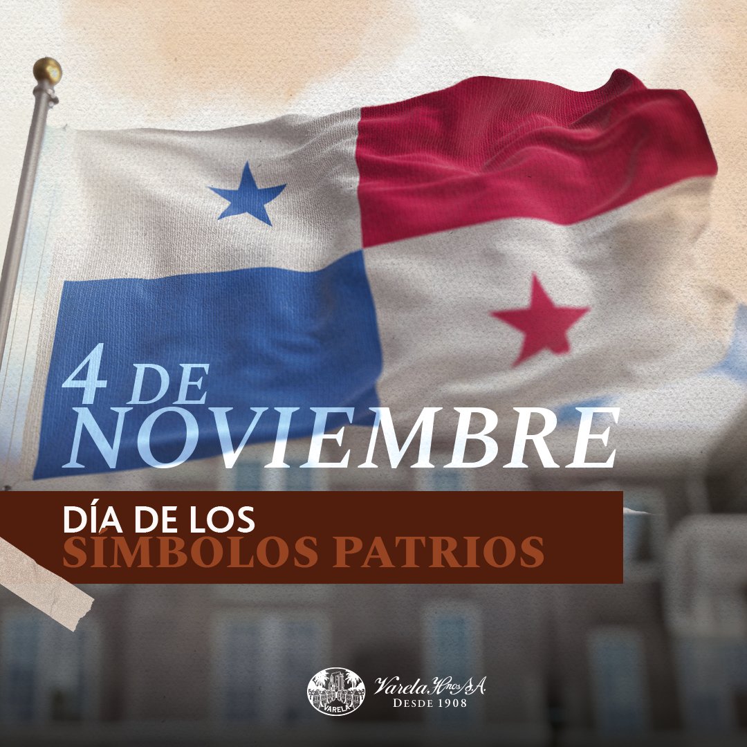 En Panamá, celebramos con orgullo nuestros emblemas nacionales: la Bandera, el Escudo y el Himno Nacional, que representan los valores fundamentales de nuestra constitución y la historia de nuestra independencia.

#4denoviembre #SimbolosPatrios #Panamá #VarelaHermanos