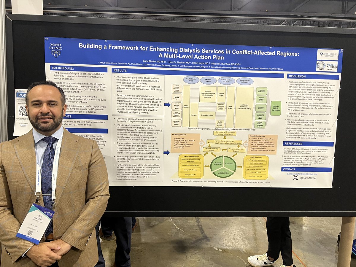 Stop by posters 52 and 625 and learn about #conflict, which are many and increasing, on #dialysis operations and frameworks for improvement #KidneyWk @ASNKidney @MayoTransplant @MayoClinicNepAZ @hopkinsneph