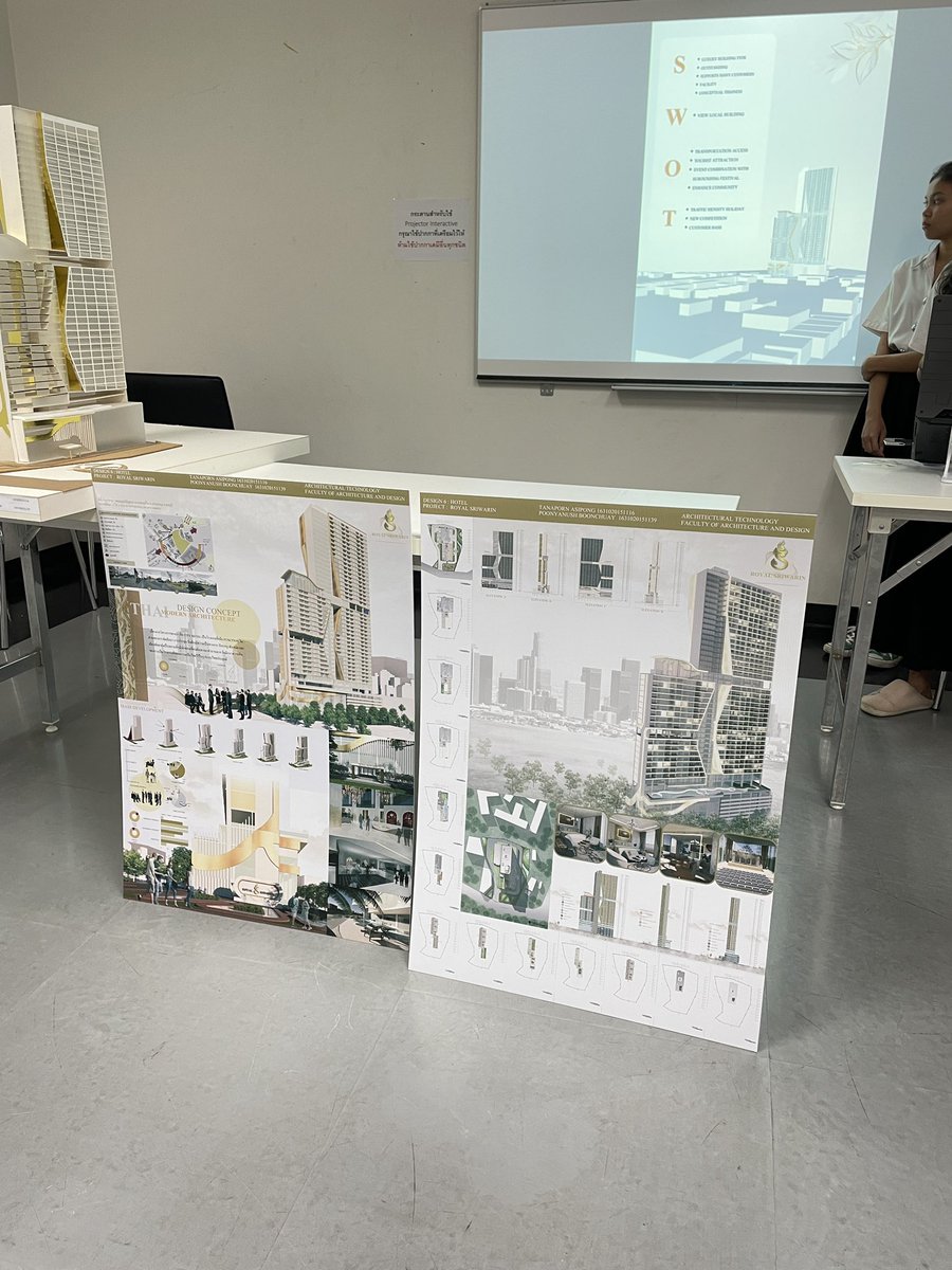 thiti_mac's tweet image. 02 • 11 • 2023
| Hotel Project Design Presentation
| งานออกแบบโรงแรมของนักศึกษาชั้นปีที่ 4 คณะสถาปัตย์ มทร.รัตนโกสินทร์
#designclass #architect #student #RMUTR