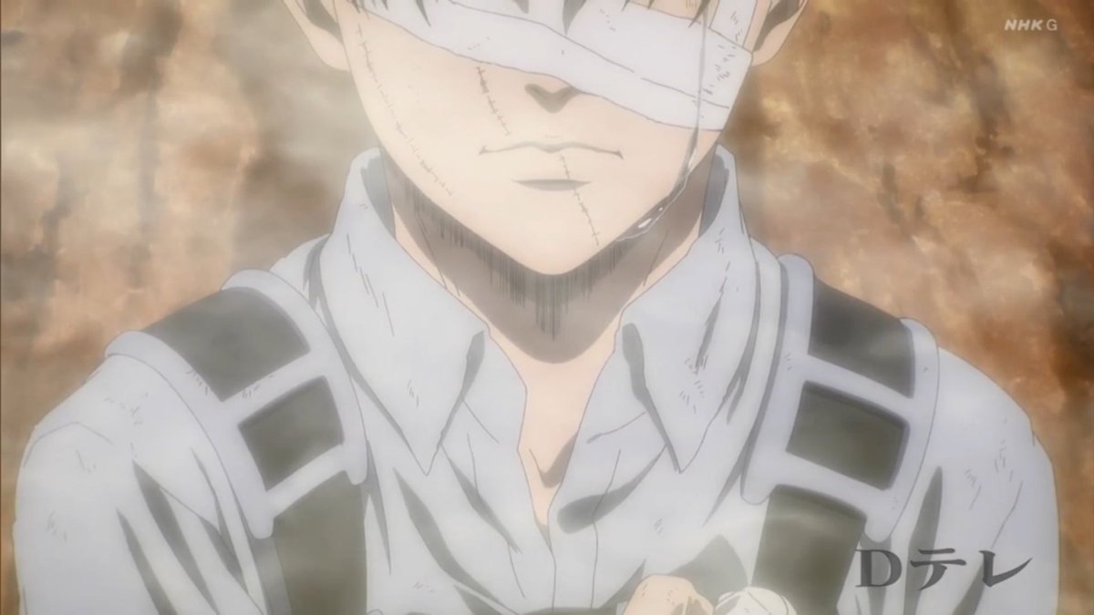 ackerwrld's tweet photo. levi’s first time crying 

#AttackonTitanFinalSeason https://t.co/MueuSkkCKH