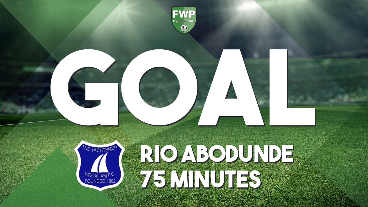 The_Yachtsmen's tweet photo. GOAL: Maldon &amp; Tiptree 3-1 WROXHAM - Rio Abodunde (75') #IsthmianLeague https://t.co/Pw2pgyMi0y https://t.co/pyRUAfRsMV