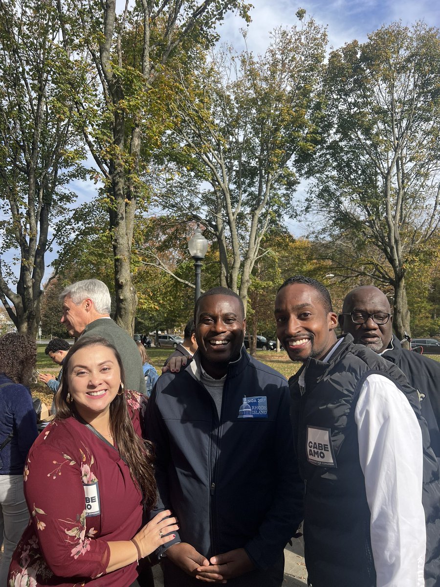 SANDRISCANO's tweet photo. Great to be among our leaders @PVDMayor @JoeShekarchi @SenWhitehouse @SenJackReed @RepTedLieu this morning in support of our next congressman @gabeamo! We need him to represent us in congress - let’s get out and #VOTE tuesday Nov 7
#TeamGabe #GOTVweekend https://t.co/W27OhKyWW3