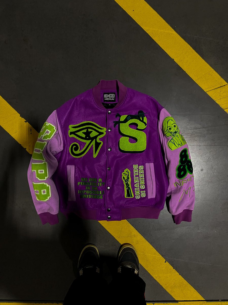 KEEEELANG's tweet photo. It cost $0.00 to retweet these denim letterman’s I’m dropping this Sunday⭐️ https://t.co/TYlcsRaAe6