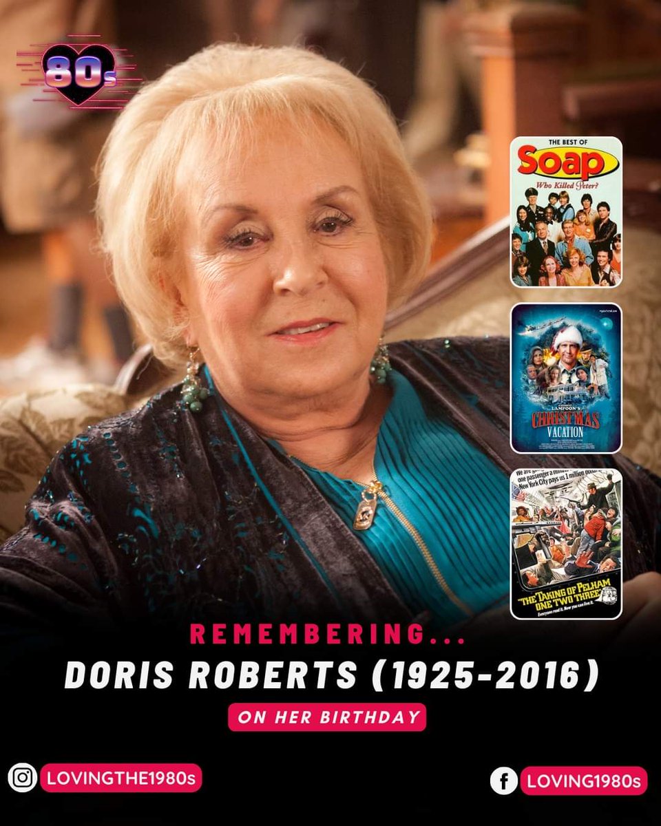 Today, on her birthday, we take a moment to remember the life and work of Doris Roberts (1925-2016). 🕊️

🎥 #Lovingthe80s #80sNostalgia #80sStar  #DorisRoberts