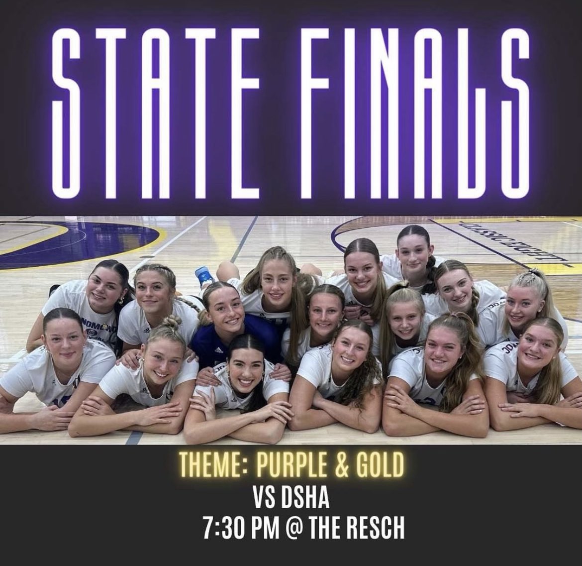 Todays the day! Come support your raccoons in the STATE CHAMPIONSHIP TONIGHT!!! 7:30 @ the Resch be there!
