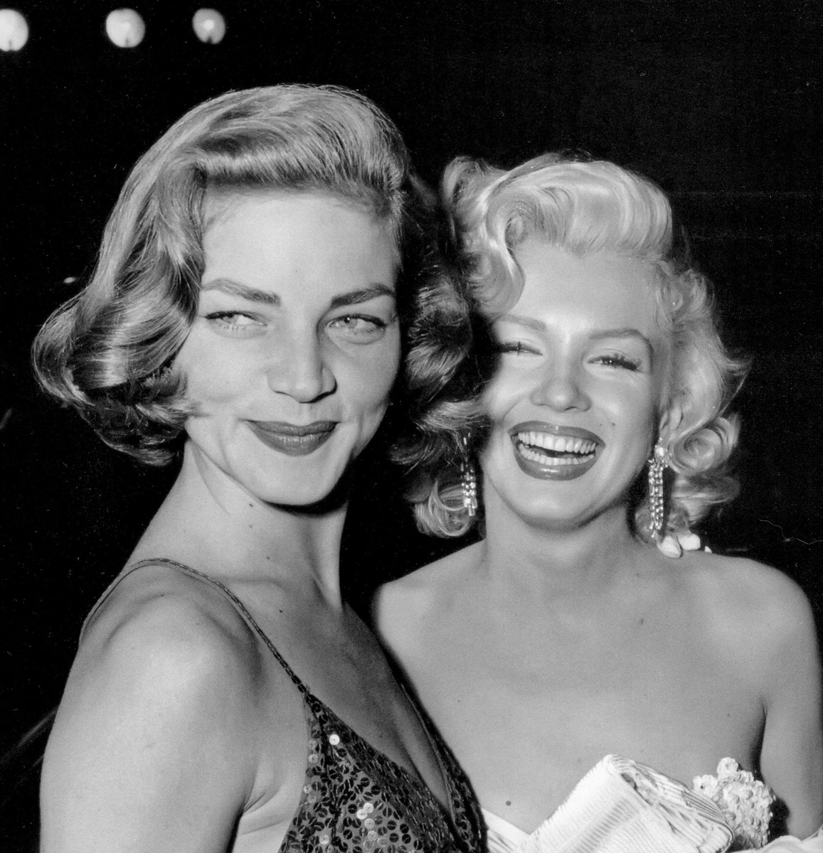 Seventy years ago today (4 November 1953) in show biz history: co-stars Lauren Bacall and Marilyn Monroe attended the premiere of their movie How to Marry a Millionaire in Los Angeles, California. (The film hit American cinemas on 5 November 1953). #laurenbacall #MarilynMonroe