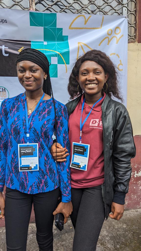 yokwejuste's tweet photo. Spotted Martins @3ch310n and @SalomeTambe @ #DevfestLimbe by @gdglimbe. https://t.co/3uMoHVEomE