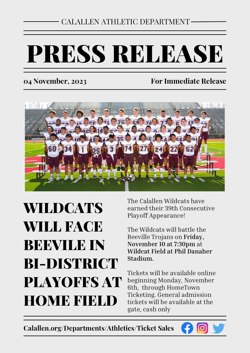 Calallen Football tweet media