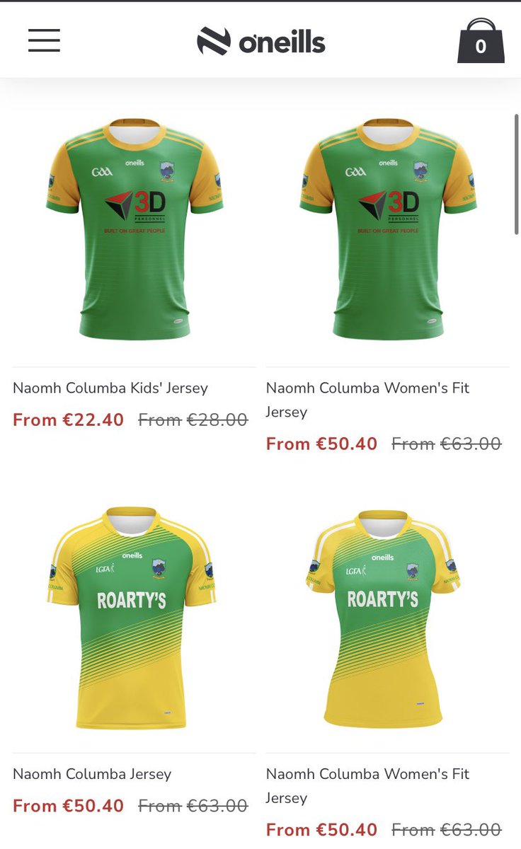 CLGNaomhColumba's tweet photo. 20% off all of our club jerseys this weekend on O’Neill’s 

Get yours now from the link below
Ends midnight Sunday 

https://t.co/lCTmAFKlQb https://t.co/QZQo0YhfZ1