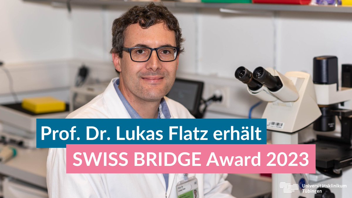 👏Gratulation Prof. Dr. Lukas Flatz! Für seine Forschung rund um die Entschlüsselung von Therapieresistenzen beim #Plattenepithelkarzinom und #Melanom (schwarzer #Hautkrebs) erhält er den 🇨🇭SWISS BRIDGE #Award 2023 in Höhe von 250.000 Schweizer Franken.