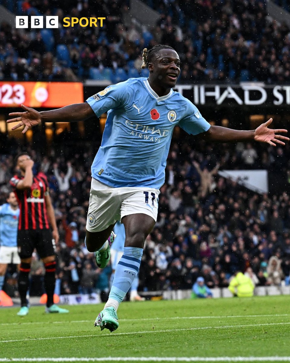 30'⏱️: Goal ⚽️ 
33'⏱️: Assist 🅰️
37'⏱️: Assist 🅰️
64'⏱️: Assist 🅰️
83'⏱️: Assist 🅰️

WHAT a game Jeremy Doku has had 🤯 

#BBCFootball #MCIBOU