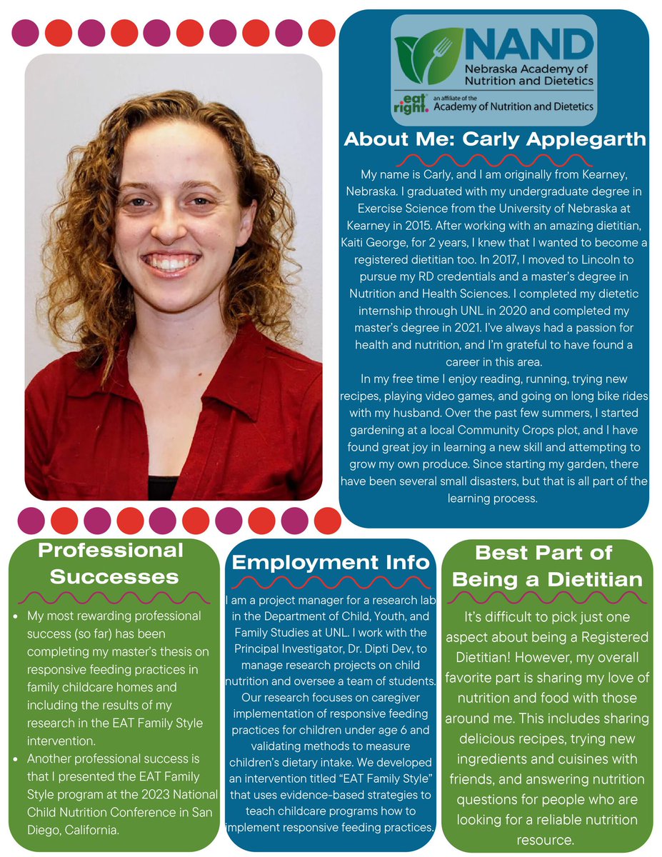 📣NAND Member Spotlight📣

Meet Carly Applegarth!
