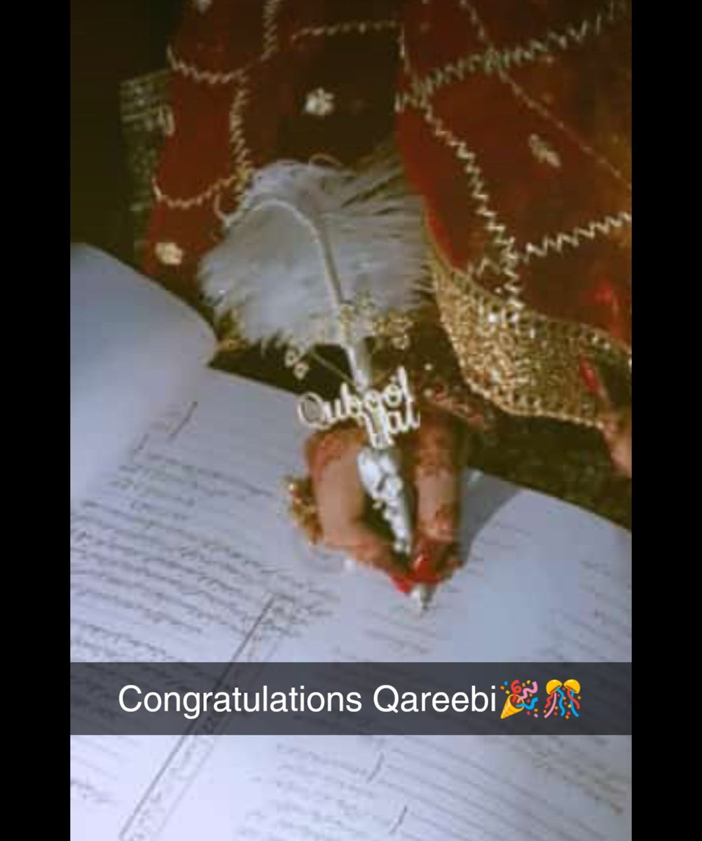 SabaFatimaaaaa's tweet photo. Congratulations Rida i wish you years of happiness ❤🤗
@syeda__scribes 
#Nikahfied https://t.co/HNiub8Vw81
