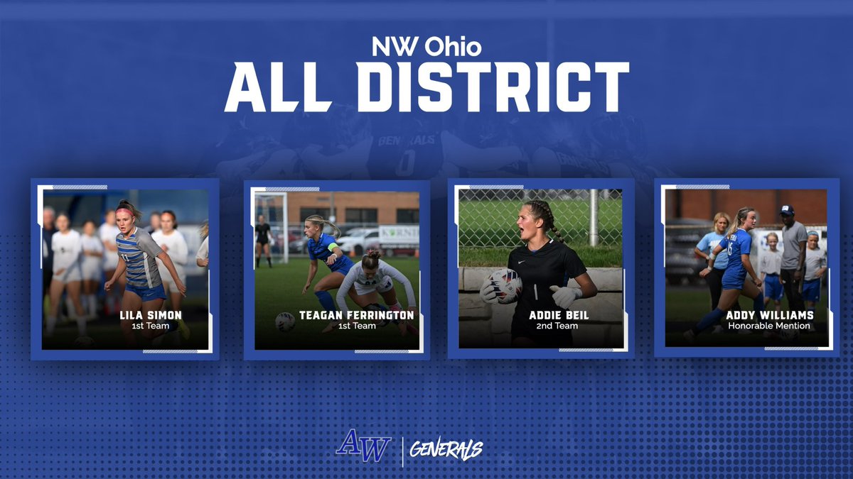 Congratulations to our Generals who received All District Honors!