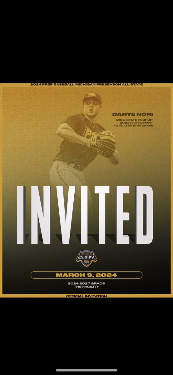 Thank you @PrepbaseballM and <a href="/CoachGoodwinA/">Adam Goodwin</a> for the Preseason All-State Invitation! <a href="/official_hitdog/">OfficialHitDogs</a>