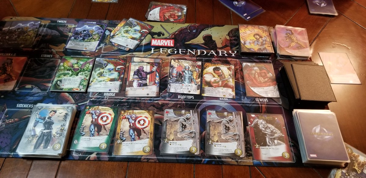 JakCryton's tweet photo. The Mastermind, Mysterio, is kicking our ass in Marvel Legendary!
#EXTRALIFE #ExtraLifeGameDay #BoardGames #Gaming #Marvel #MarvelLegendary https://t.co/TGKzQAy2zv