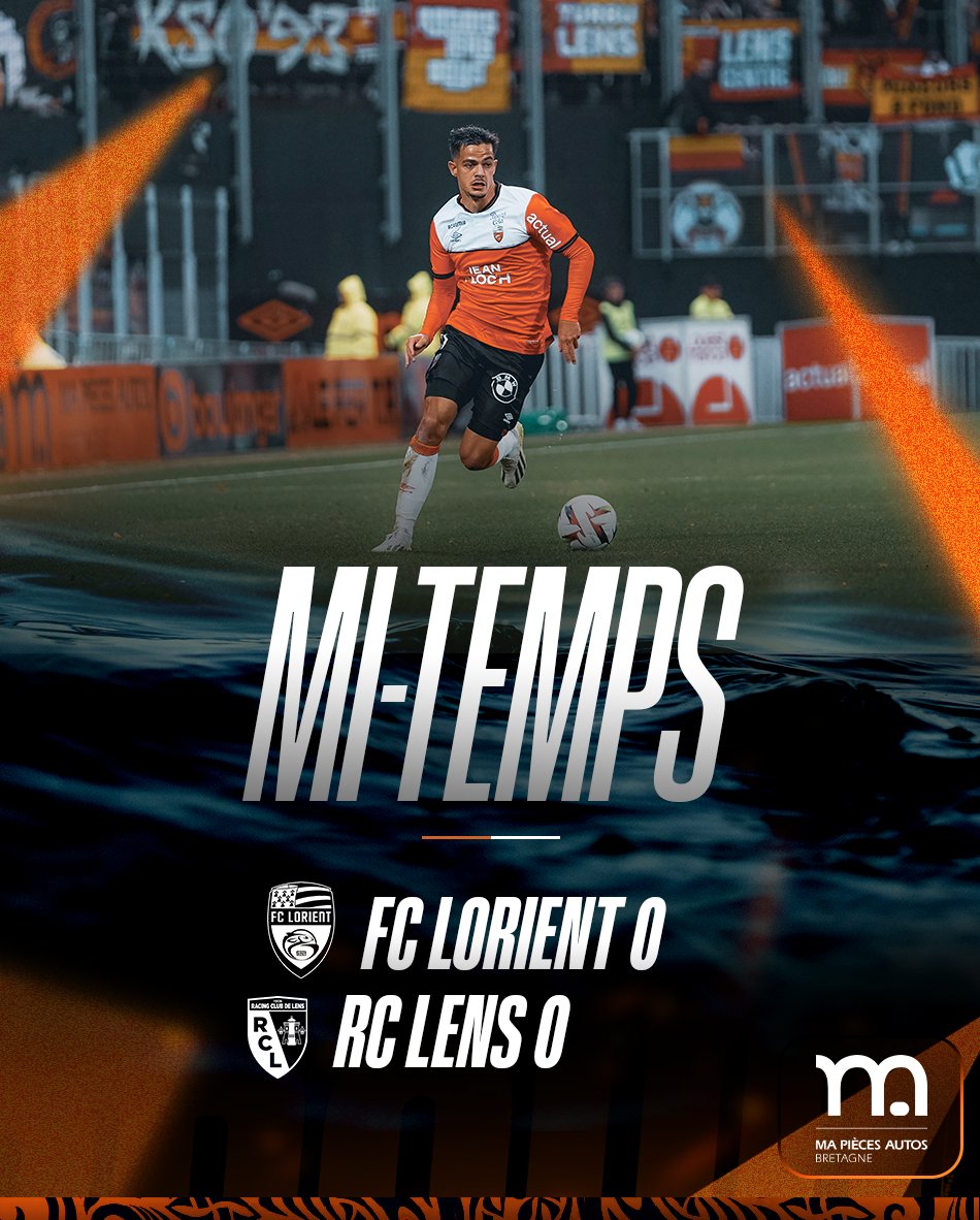 FCLorient's tweet image. Pas de but dans cette première période au Moustoir. 

#FCLRCL