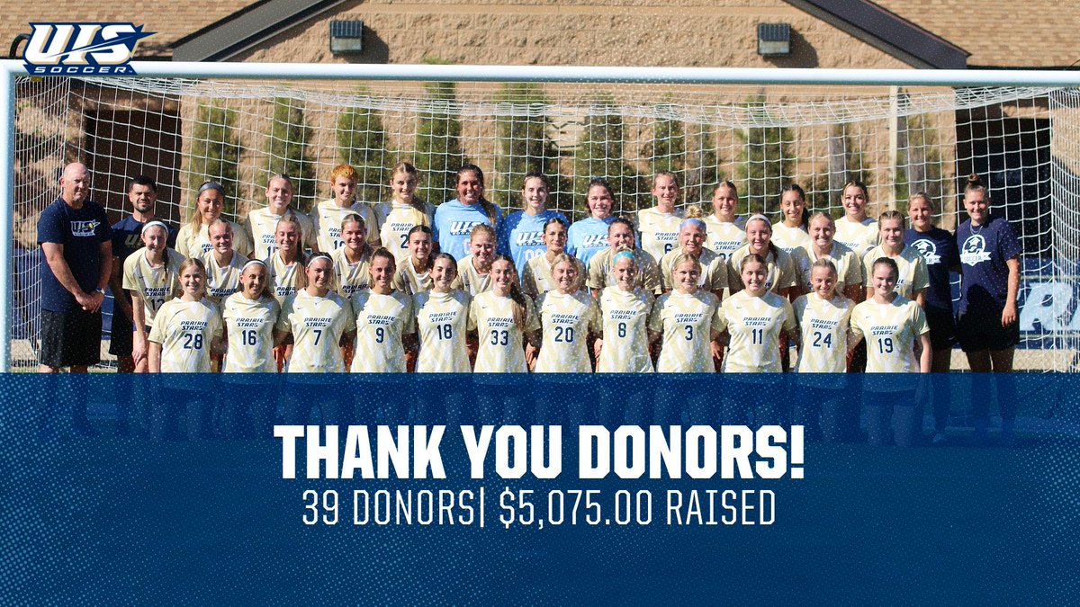 Massive THANK YOU to our 39 donors!! You helped us raise over $5,000!🤩
We are so grateful for the generosity and support shown by our family, fans and friends!!🫶 Couldn’t do what we do with you 🫵💪 Our team appreciates it more than you know ❤️‍🔥

#WeAreStars #ShineBright

🌟⚽️💖