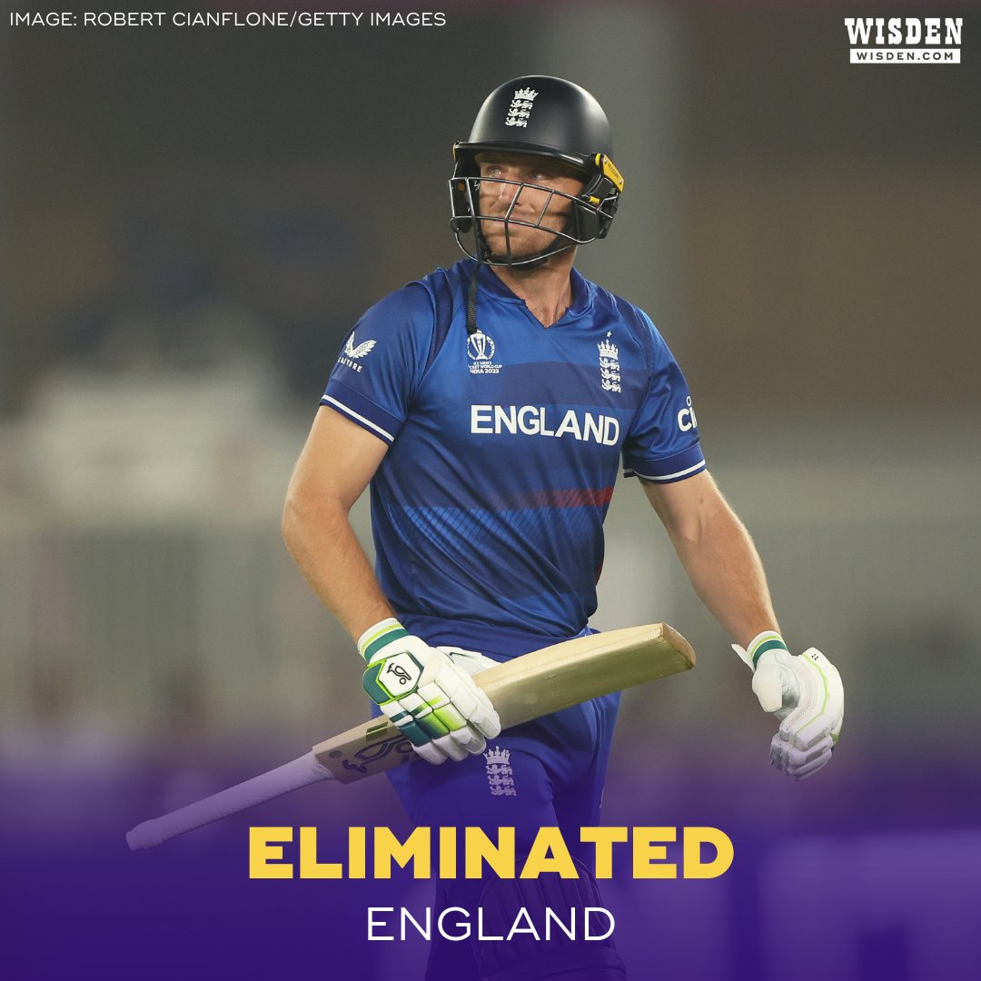 ❌✅❌❌❌❌❌

Seven games, six losses. 

England are finally, officially, eliminated from the 2023 World Cup.

#AUSvENG #CWC23