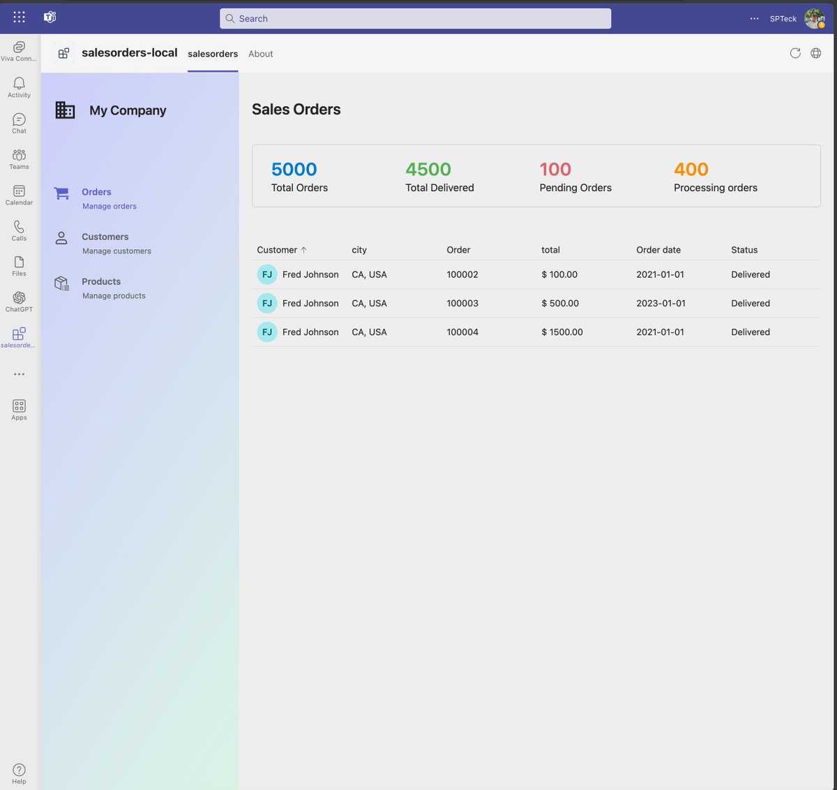 joaojmendes's tweet image. Working on Microsoft365 App that use #MicrosoftGraph connector as datasource 😀🙏.
Have a nice weekend my friends! 🧡🧡

  #FluentUI9 #ReactJS #IBM #DB2 #TeamsToolkit #SPFx
