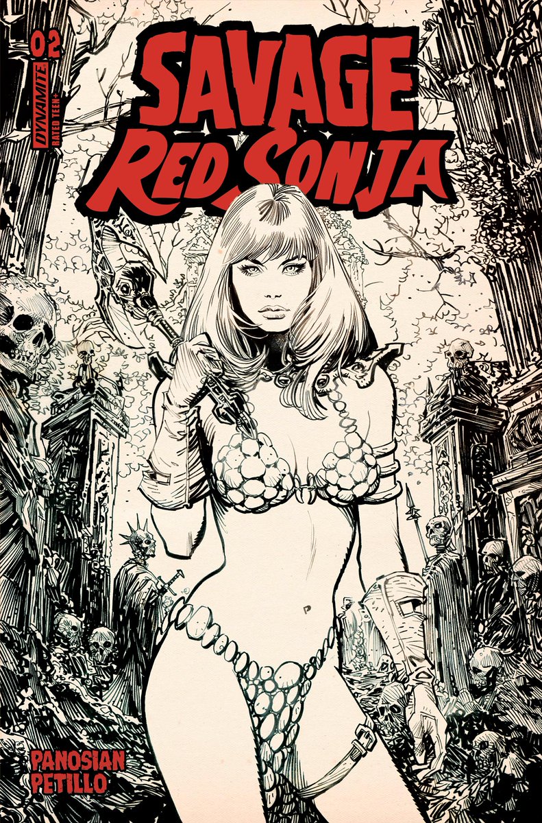 Monday is the Final Order Cutoff for Savage Red Sonja #2 from Dan Panosian and Alessio Petillo. Look for the cover by Dan Panosian. Also available in Virgin and B&amp;W.

#redsonja #danpanosian #alessiopetillo

dynamite.com/htmlfiles/view…