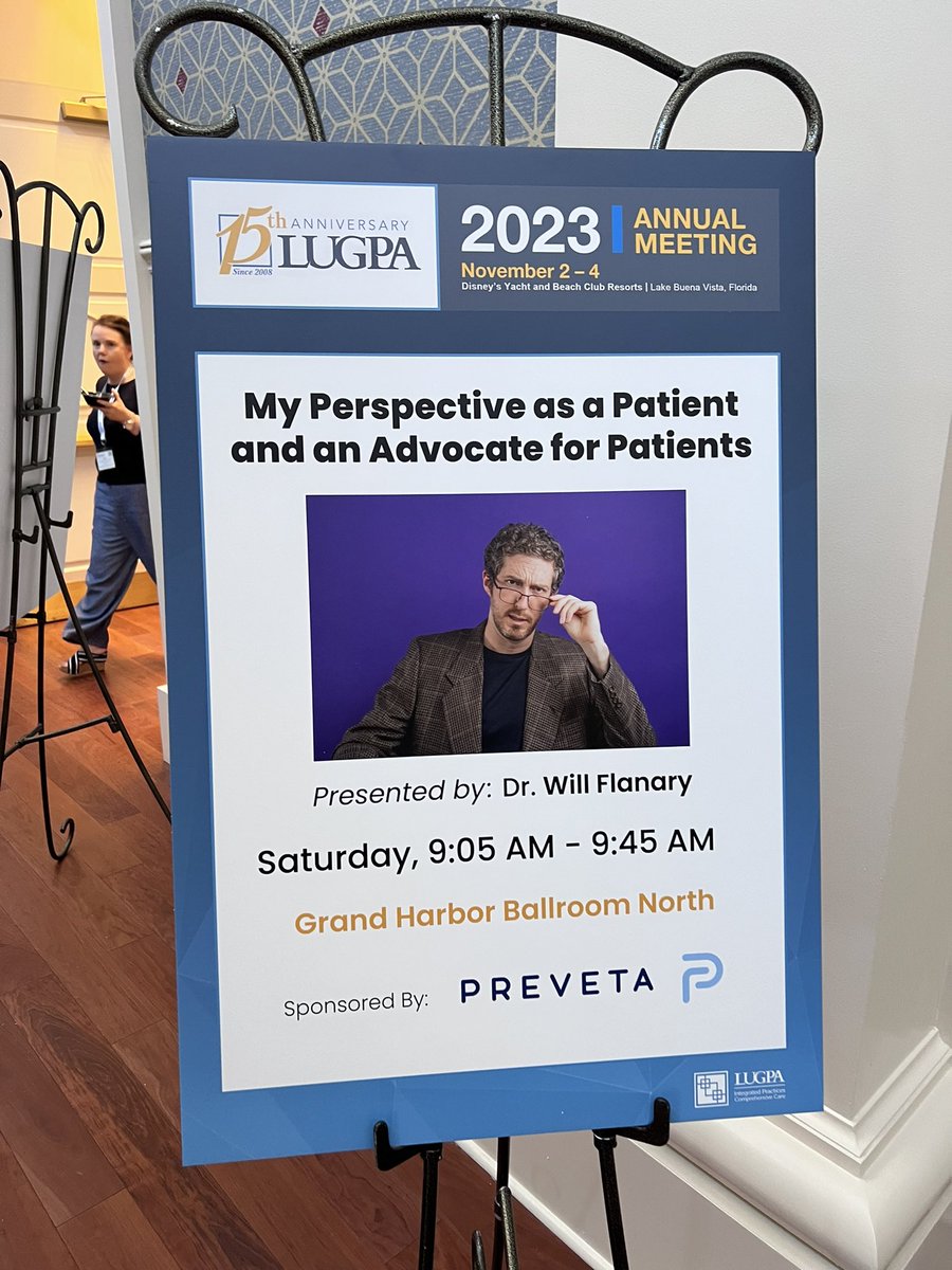 Spoke to a great group of urologists this morning. All us ball-associated specialists gotta stick together.