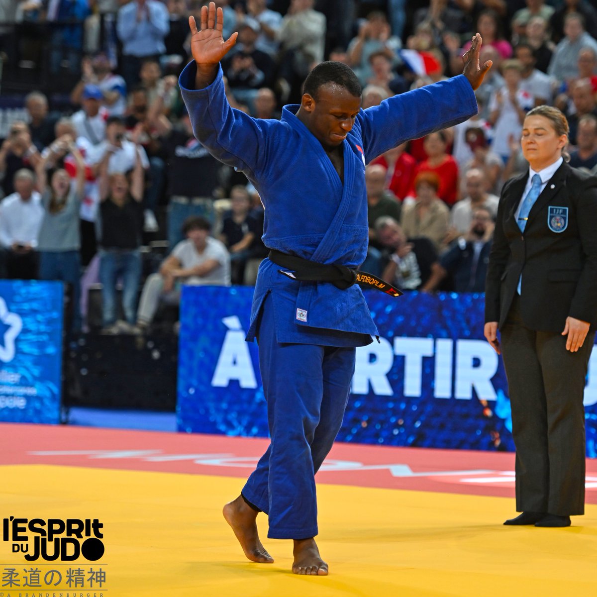 Bien qu'opéré d'une épaule en juin dernier, Alpha Djalo (-81kg, <a href="/PSG_Judo/">PSG Judo</a> ) reprend sa marche en avant de la plus belle des manières en débloquant son compteur avec du bronze sur ces championnats d'#europemontpellier2023 ! 🥇🥇🥇🥇🥉🥉🥉🥉 pour <a href="/francejudo/">France Judo</a> 

📸 <a href="/lespritdujudo/">L'Esprit du Judo</a>